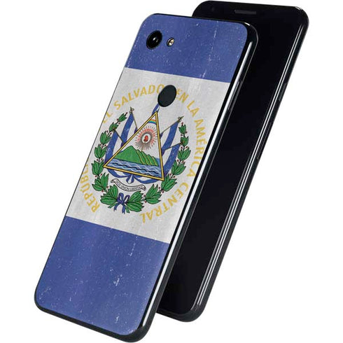 El Salvador Flag Distressed Google Pixel 3a XL Skin